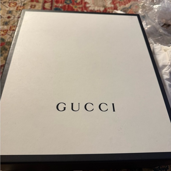 Gucci Silver Glitter Platform Sandals with Red and Blue Stripes - Picture 8 of 8